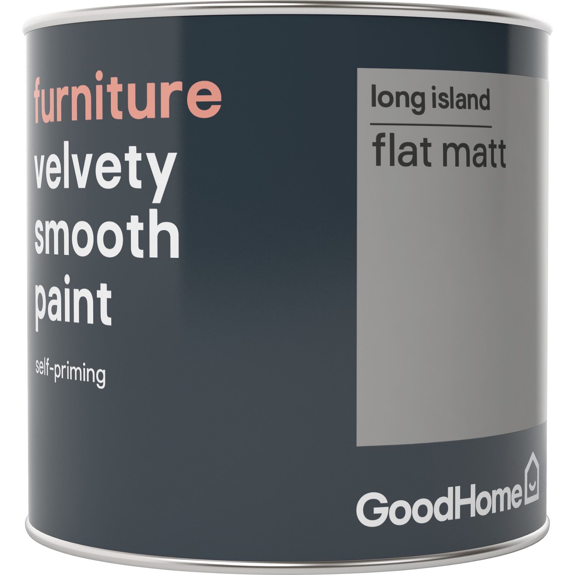 GoodHome Long island Flat matt Furniture paint, 500ml