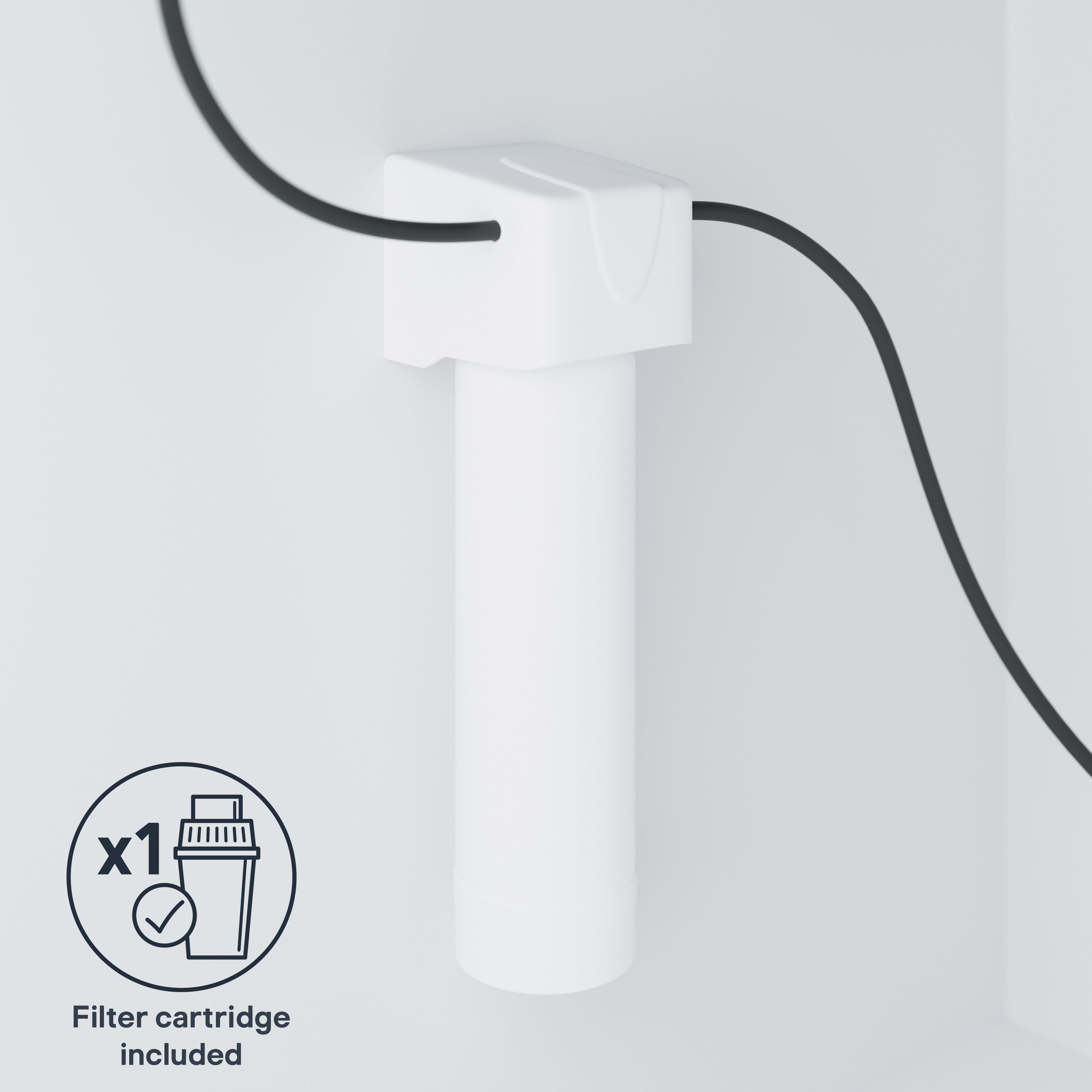 GoodHome Loreli Stainless steel effect Filter tap