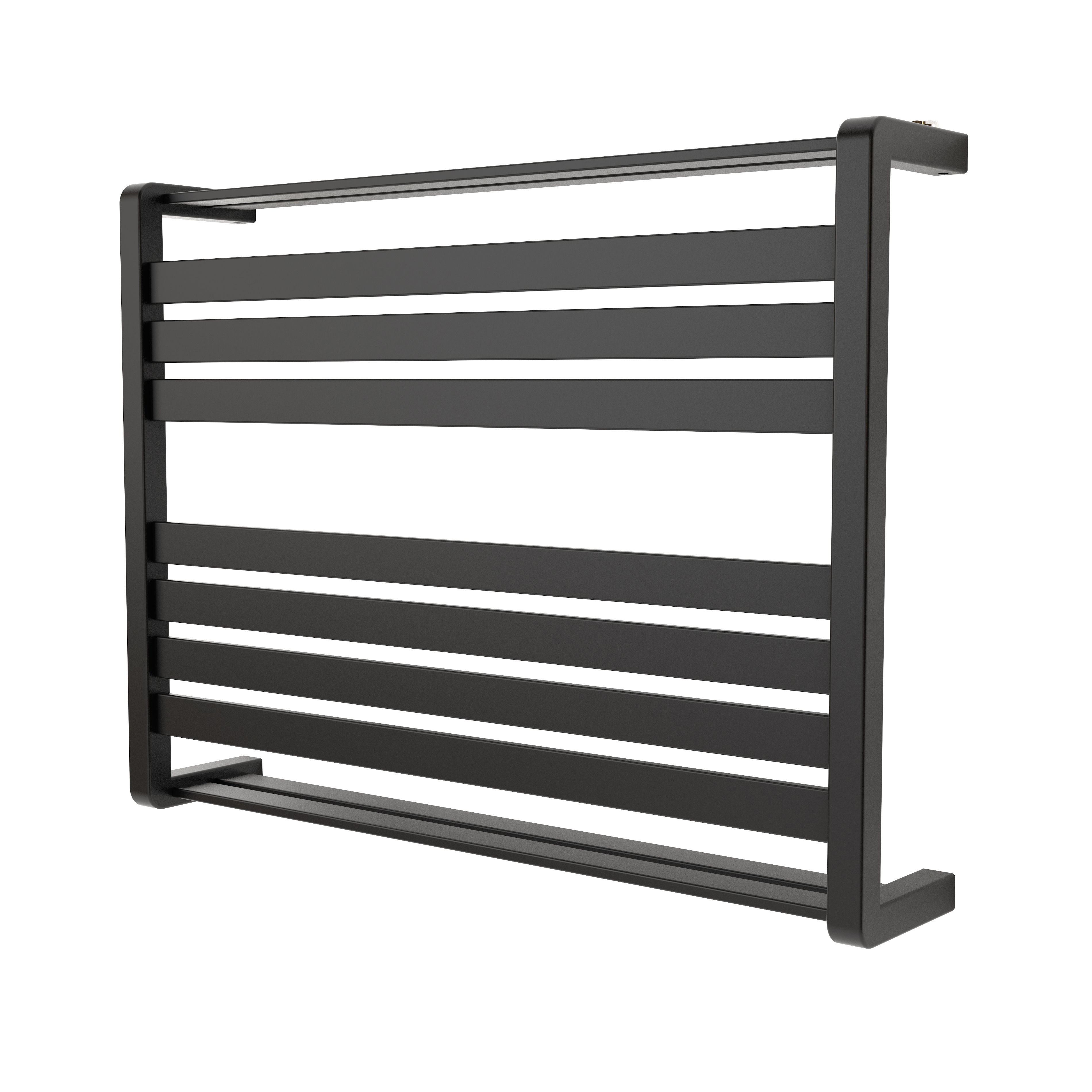 GoodHome Loreto Anthracite Flat Towel warmer W 800mm x H 600mm DIY at B Q