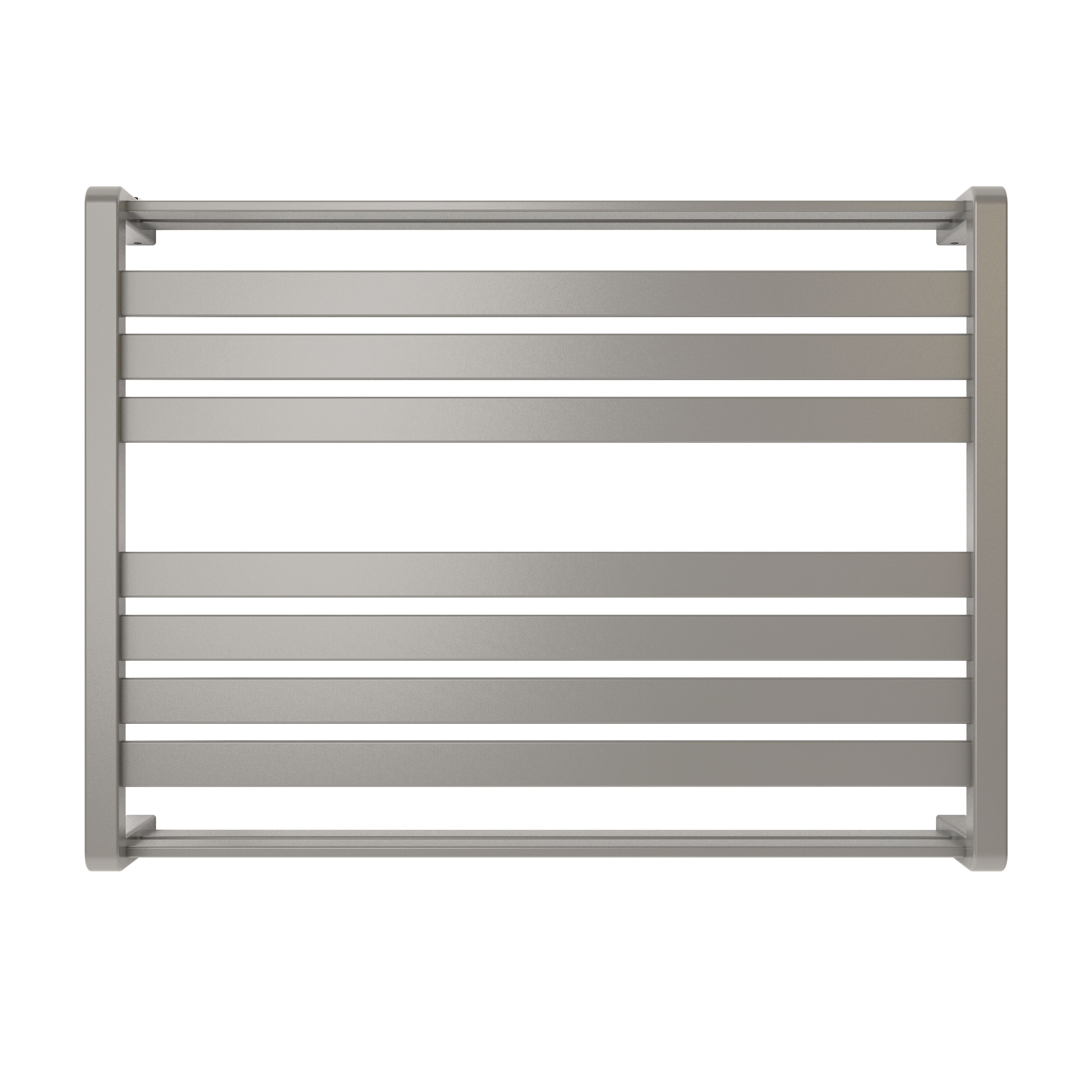 GoodHome Loreto Grey Flat Towel warmer W 800mm x H 600mm DIY at B Q
