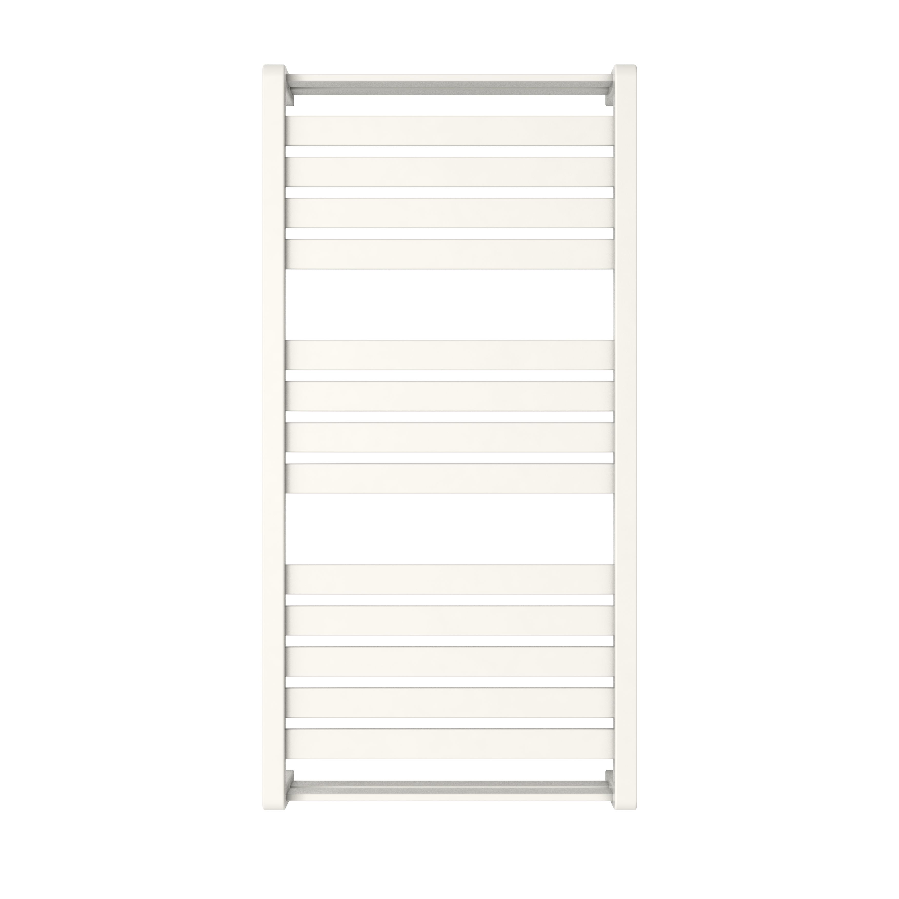 GoodHome Loreto White Flat Towel warmer (W)500mm x (H)1000mm