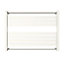 GoodHome Loreto White Flat Towel warmer (W)800mm x (H)600mm