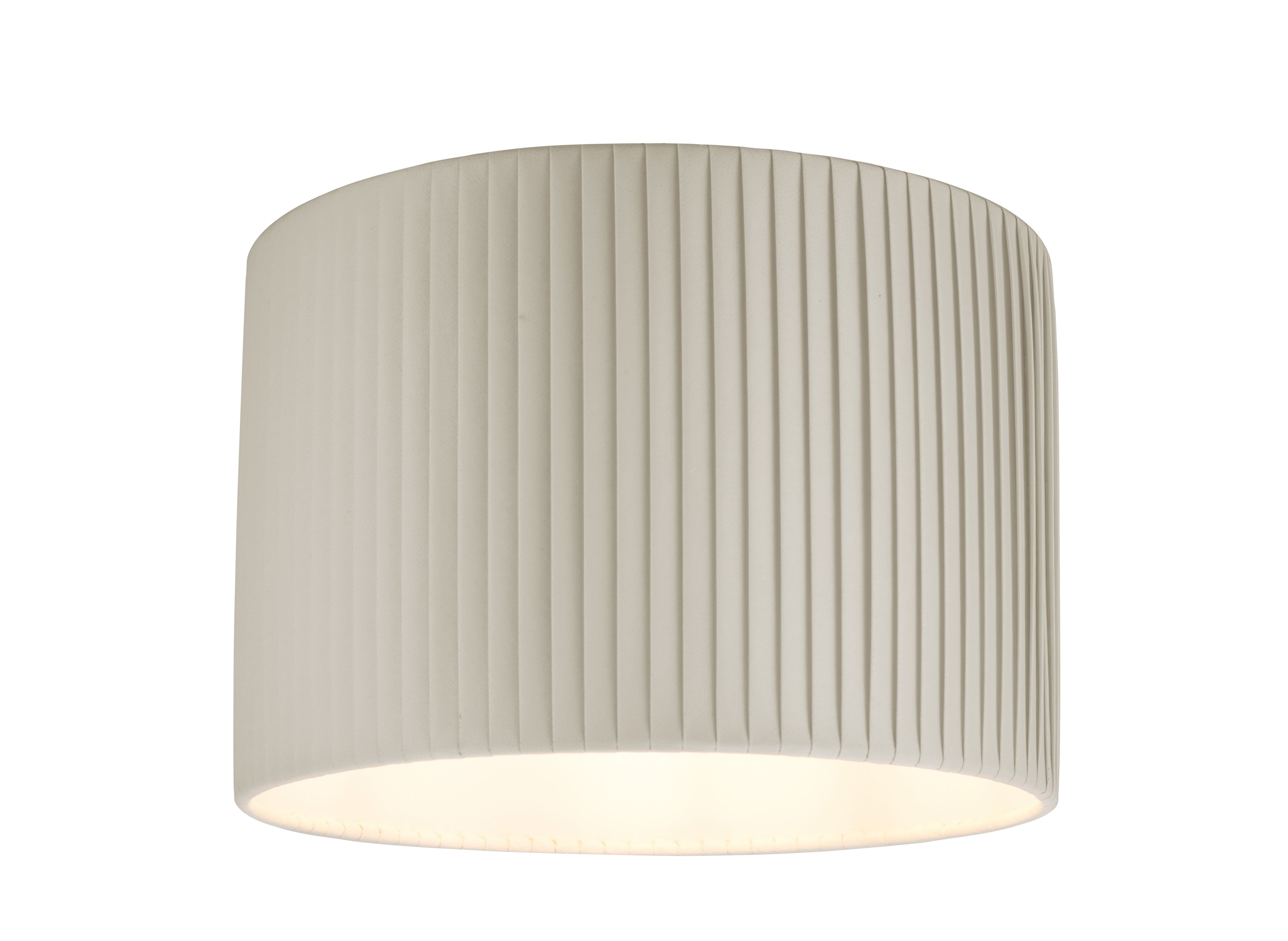 GoodHome Louth Beige Round Lamp shade (D)30cm