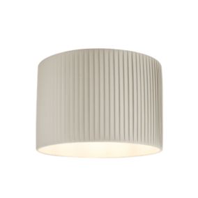 GoodHome Louth Beige Round Lamp shade (D)30cm