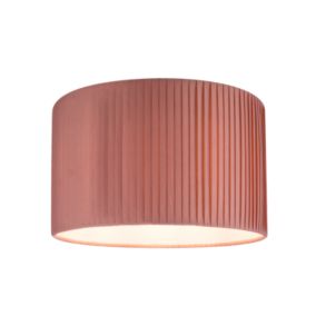 GoodHome Louth Pink Round Lamp shade (D)30cm