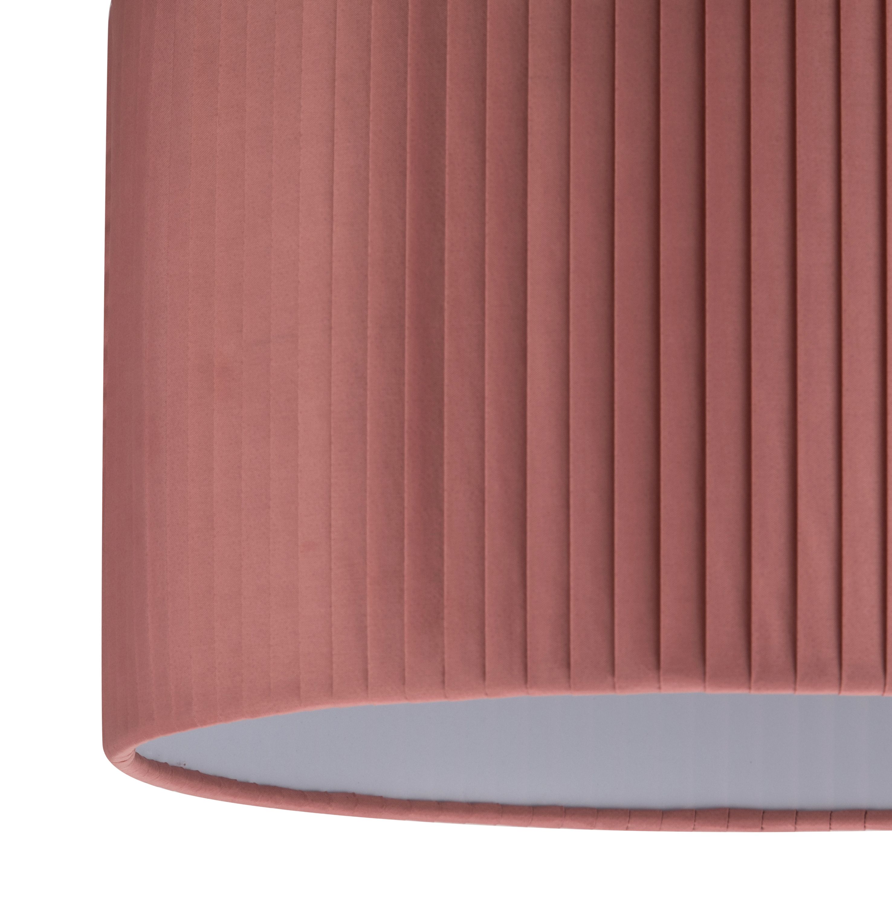 GoodHome Louth Pink Round Lamp shade (D)30cm