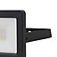 GoodHome Lucan AFD1017-IB Black Mains-powered Cool white Outdoor LED PIR Floodlight 1000lm