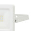 GoodHome Lucan AFD1017-NW White Mains-powered Cool white LED Without sensor Floodlight 1000lm