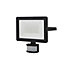 GoodHome Lucan AFD1019-IB Black Mains-powered Cool white Outdoor LED PIR Floodlight 3000lm