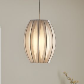 GoodHome Lufira White Light shade (D)20cm