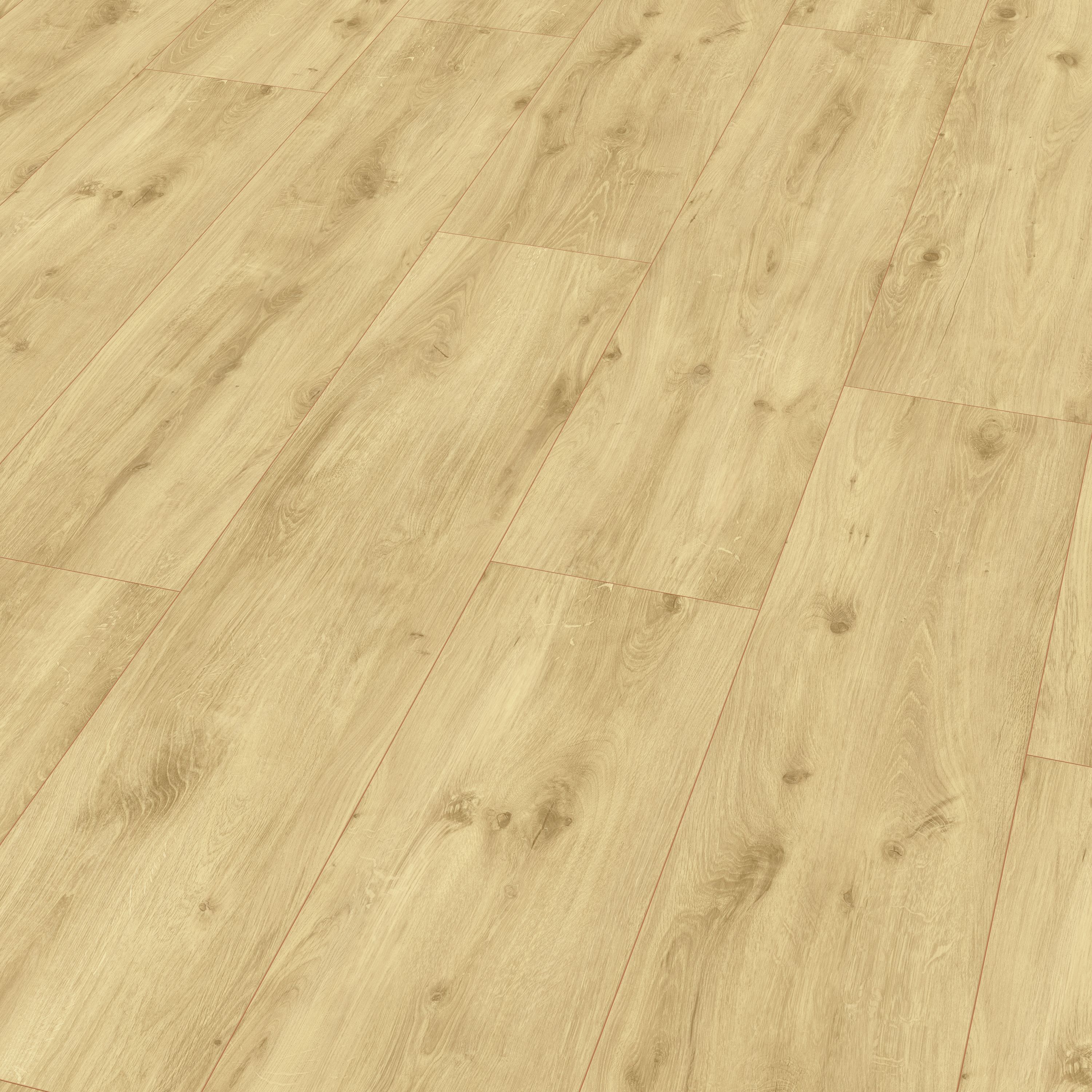 GoodHome Lulea Authentic Natural Wood effect Laminate Flooring, 2.54m²