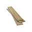 GoodHome Lulea Herringbone Natural Oak effect Oak Solid wood flooring, 0.864m²