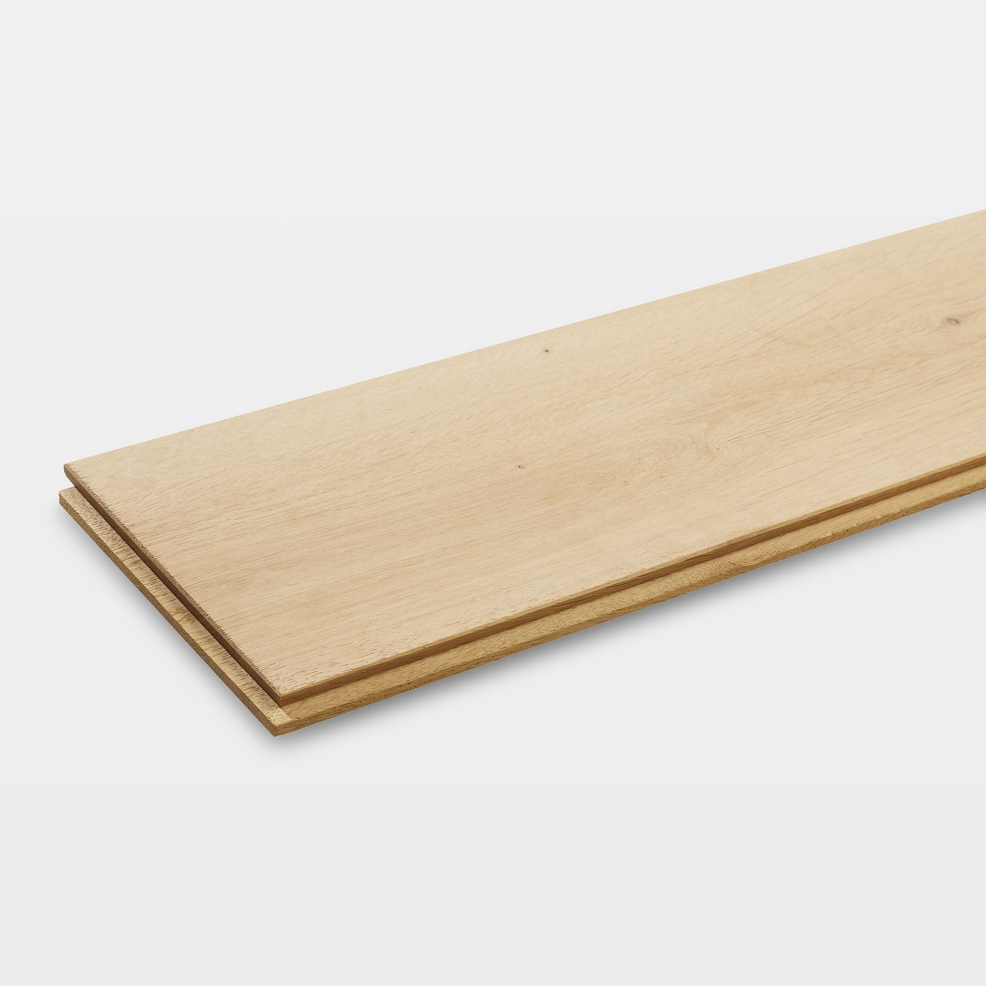 GoodHome Lulea Natural Oak effect Oak Solid wood flooring, 1.26m²