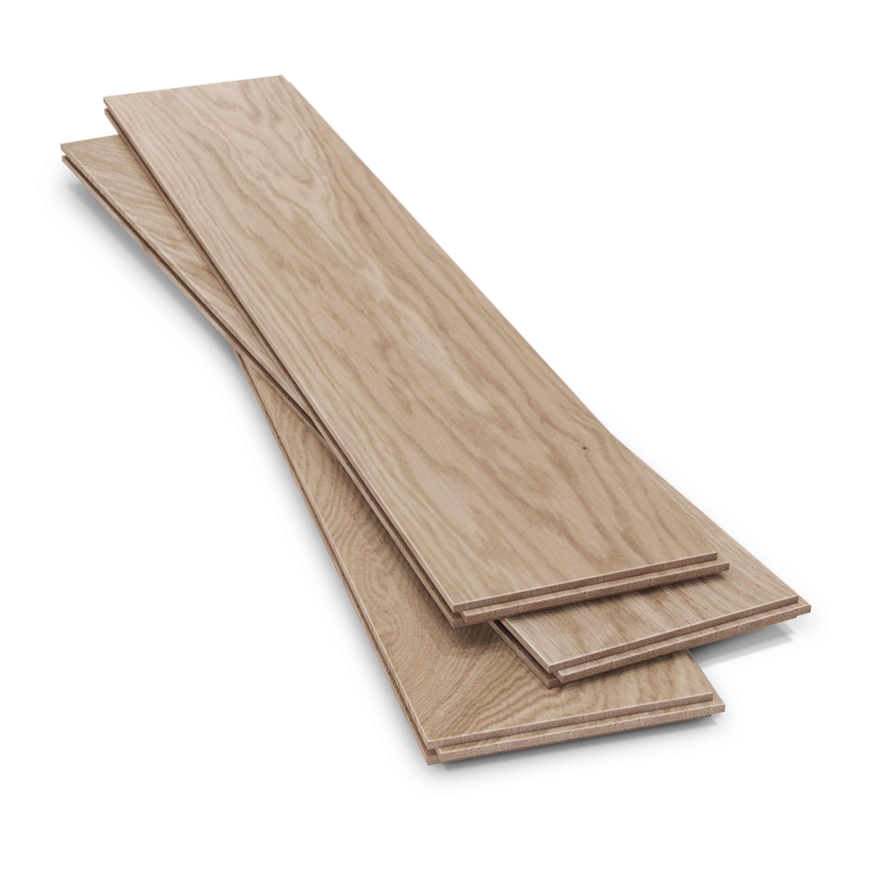 GoodHome Lulea Natural Oak effect Oak Solid wood flooring, 1.26m²
