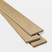 GoodHome Lulea Natural Oak Solid wood flooring, 1.26m² Pack
