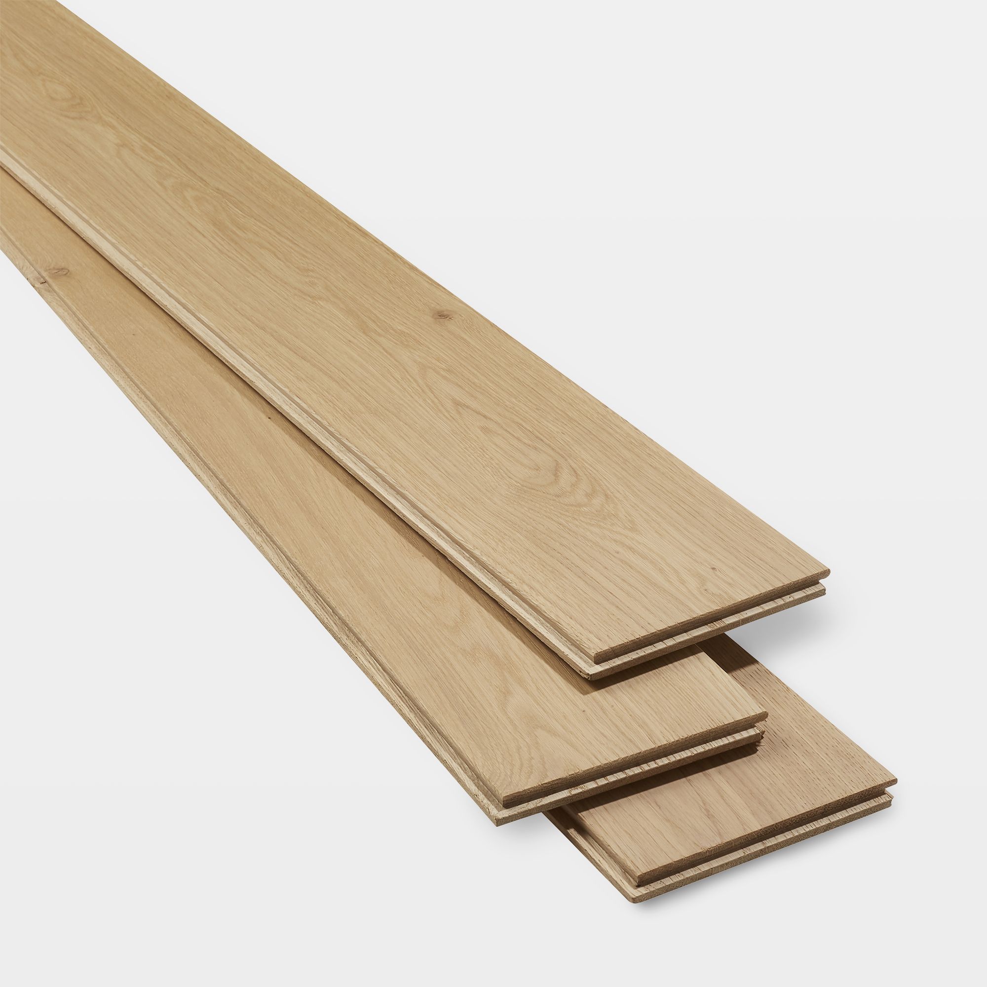GoodHome Lulea Natural Wood Solid wood flooring, 1.26m²