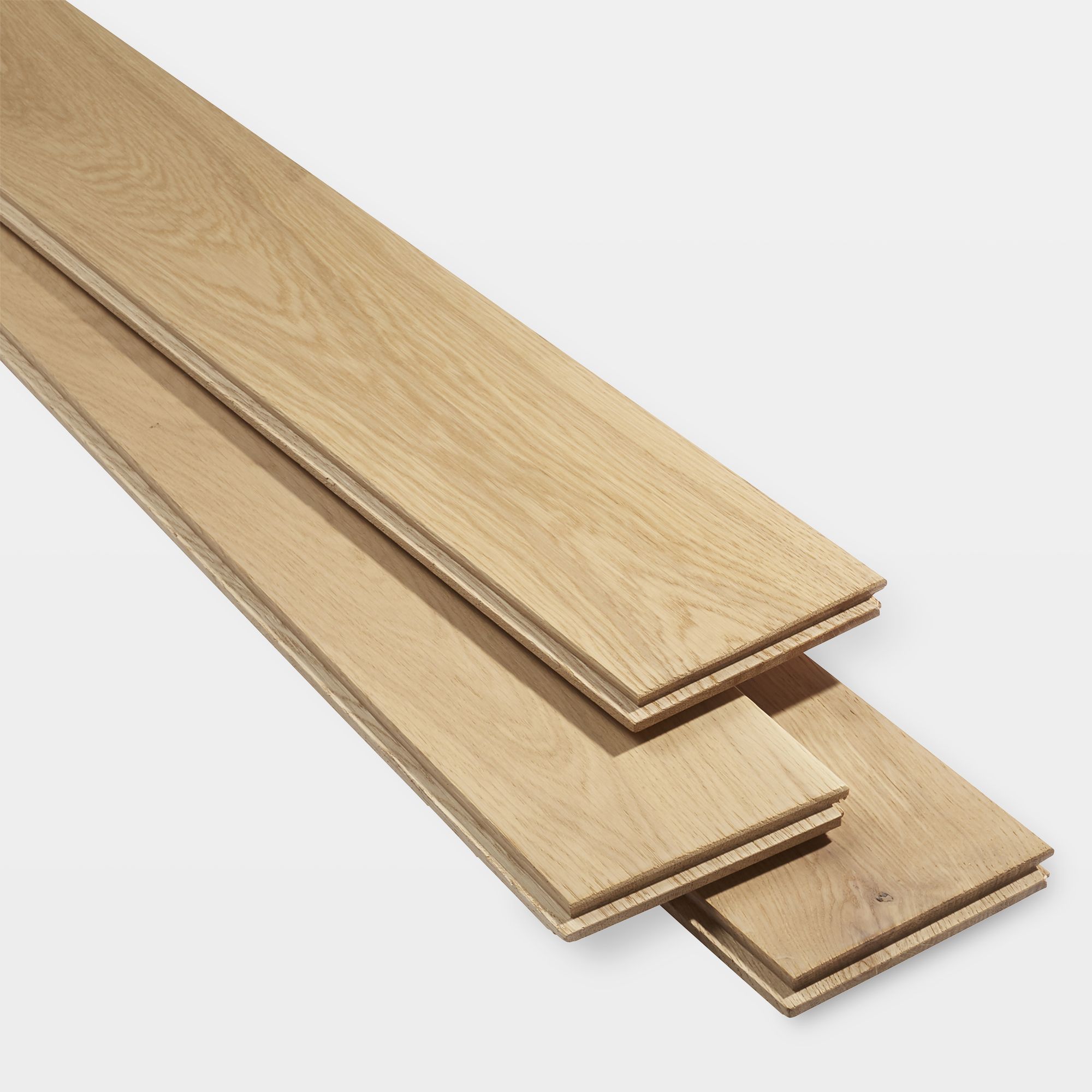 GoodHome Lulea Natural Wood Solid wood flooring, 1m²