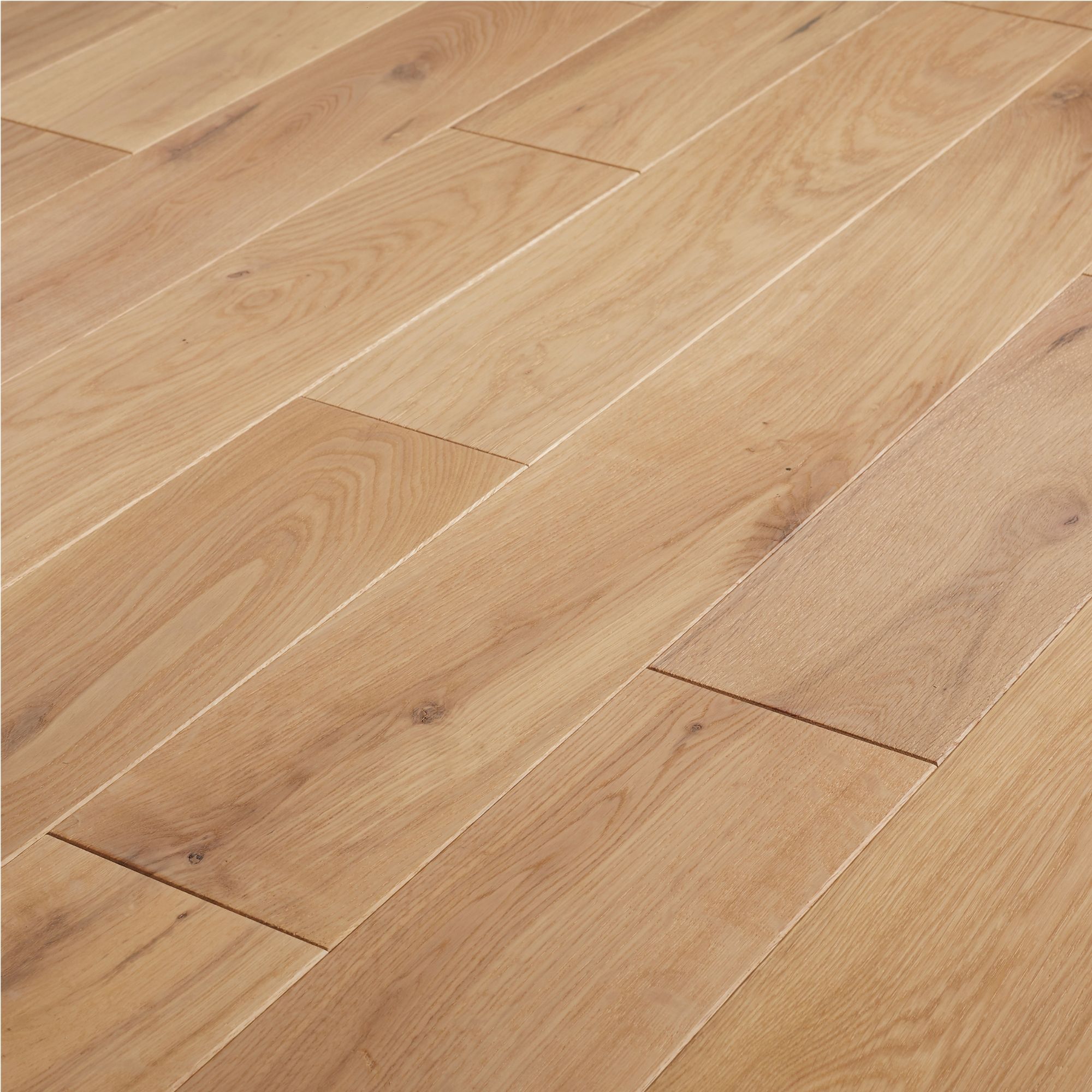GoodHome Lulea Natural Wood Solid wood flooring, 1m²