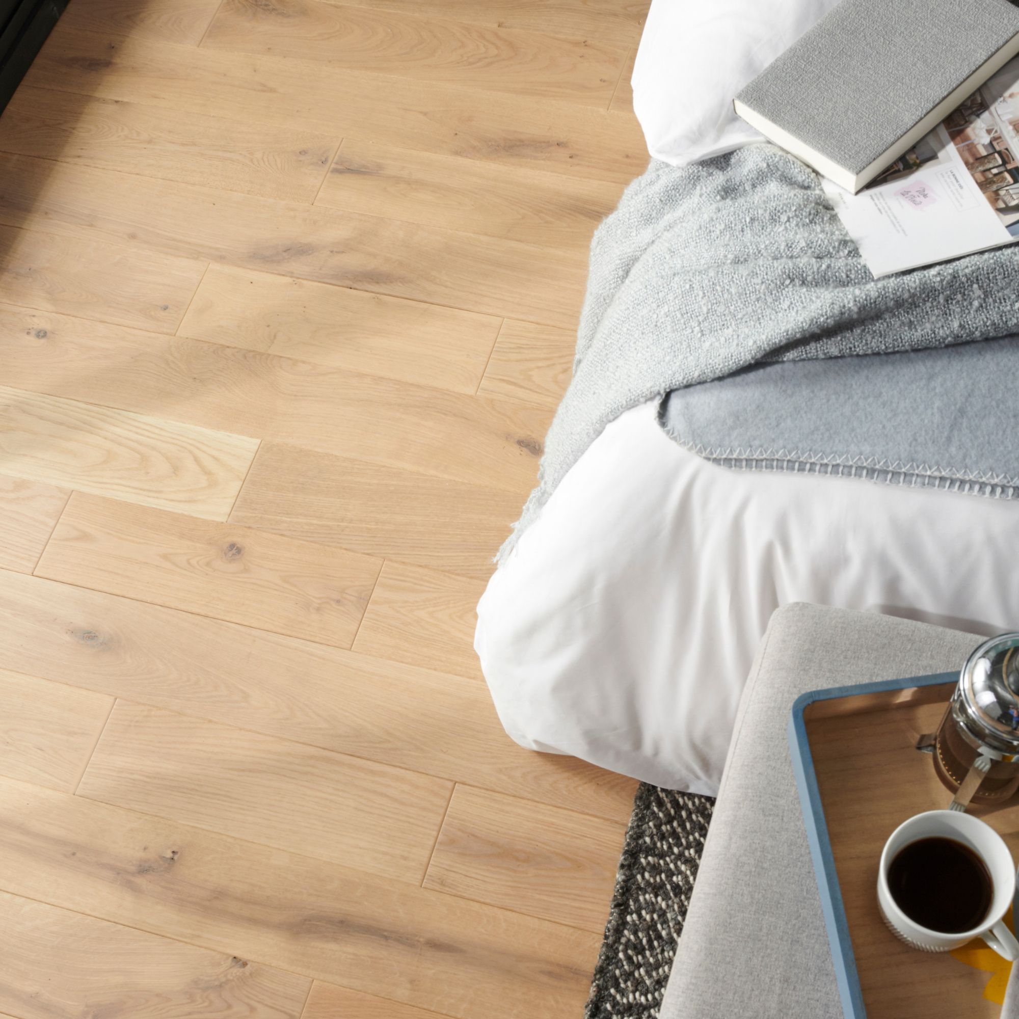 GoodHome Lulea Natural Wood Solid Wood Flooring, 1m² At B&Q