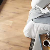 GoodHome Lulea Natural Wood Solid wood flooring, 1m²