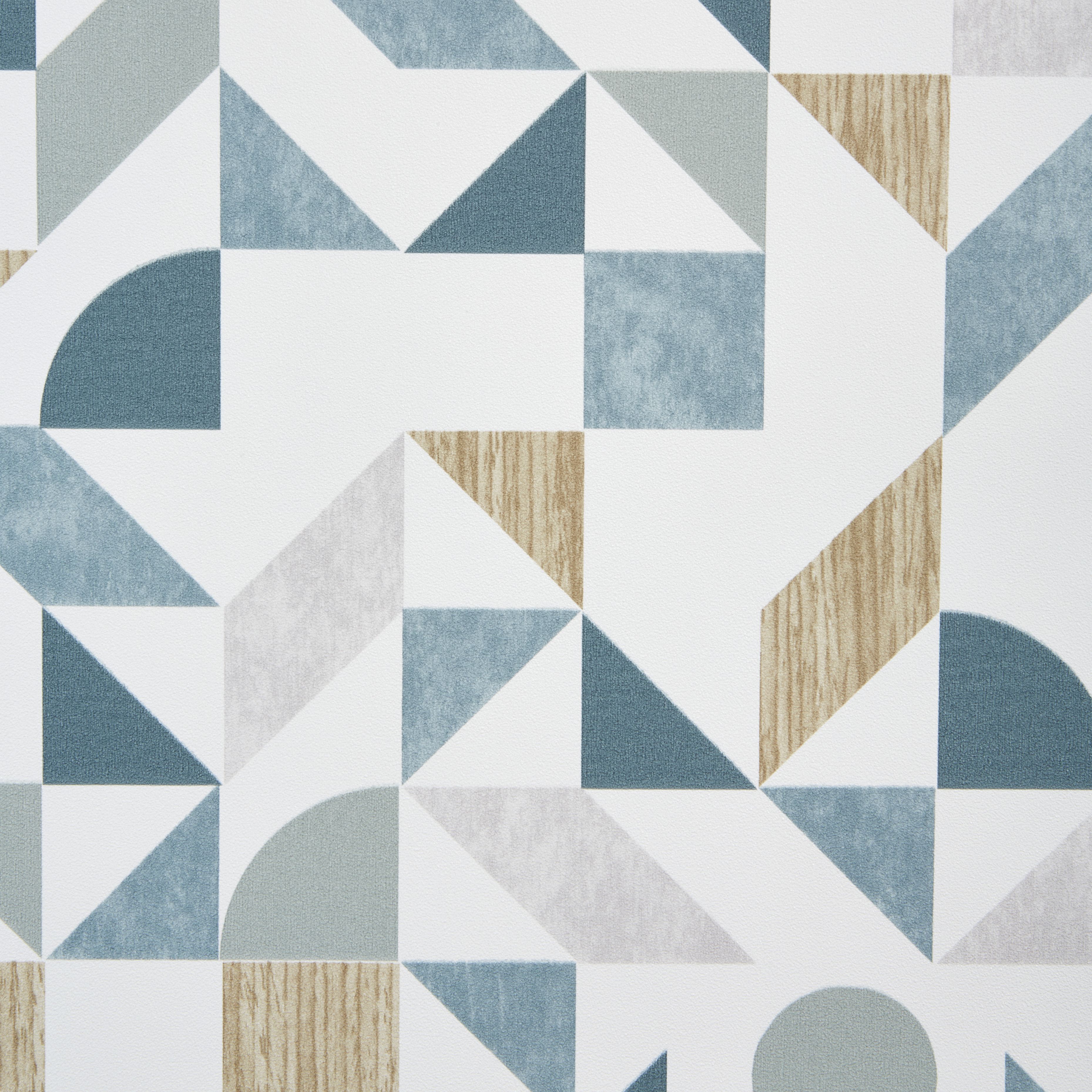 GoodHome Lushy Green Geometric Textured Wallpaper