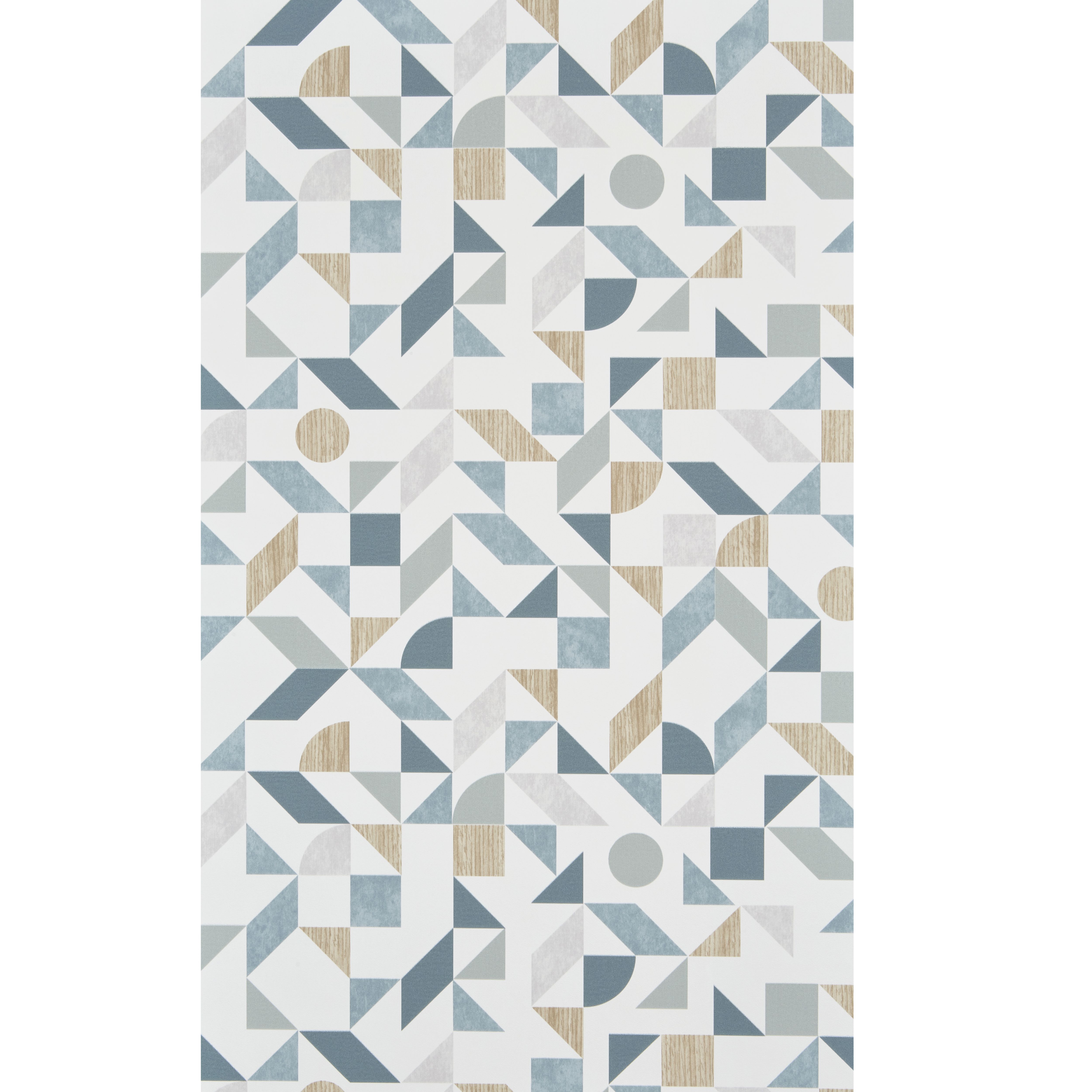 GoodHome Lushy Green Geometric Textured Wallpaper