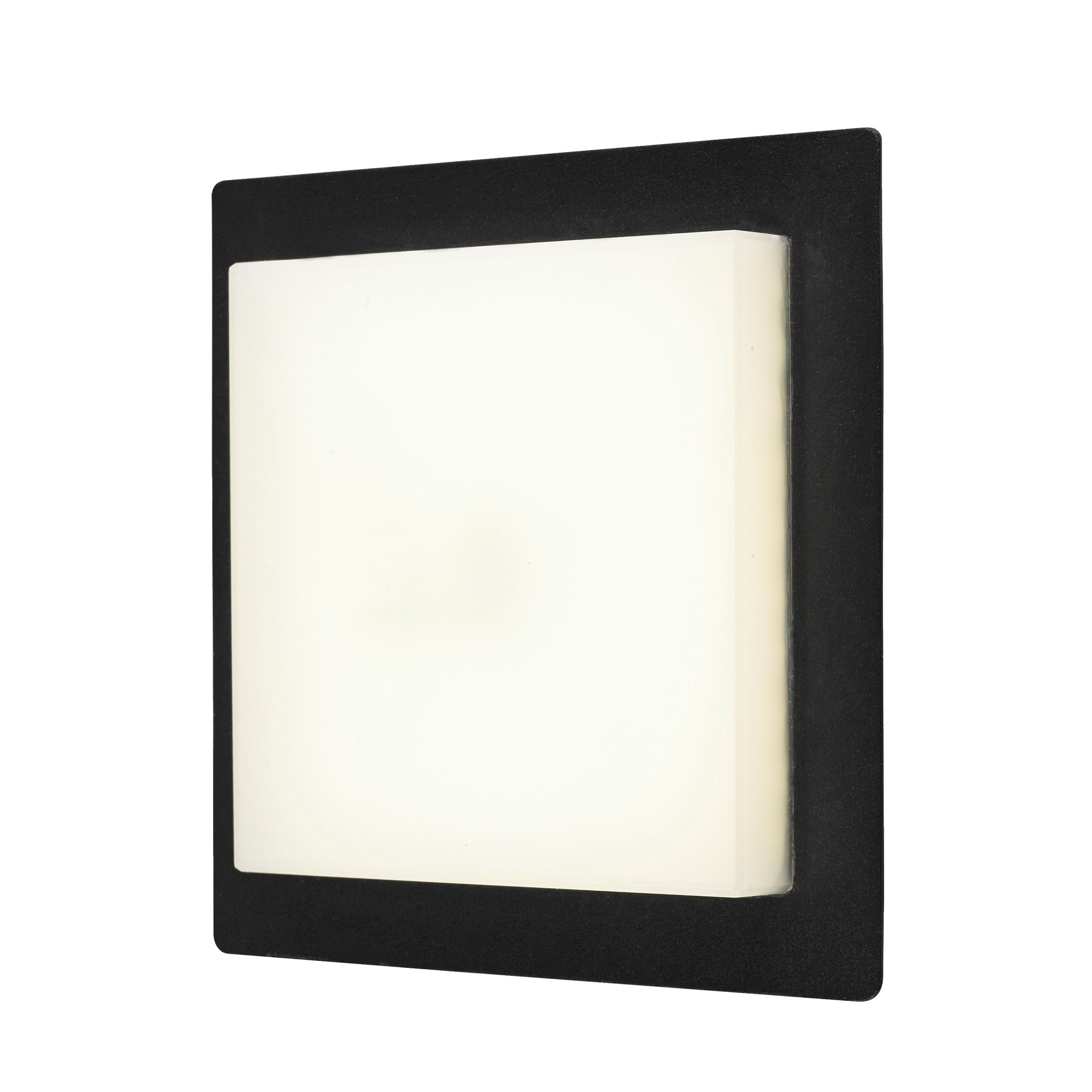 GoodHome Lutak Fixed Matt Dark grey Mains-powered Integrated LED Outdoor Contemporary Wall light 700lm