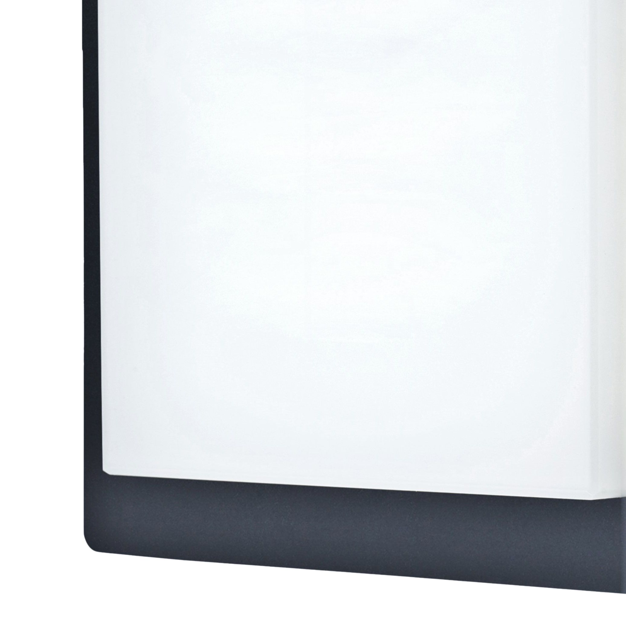 GoodHome Lutak Fixed Matt Dark grey Mains-powered Integrated LED Outdoor Contemporary Wall light 700lm