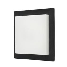 GoodHome Lutak Fixed Matt Dark grey Mains-powered Integrated LED Outdoor Wall light 700lm