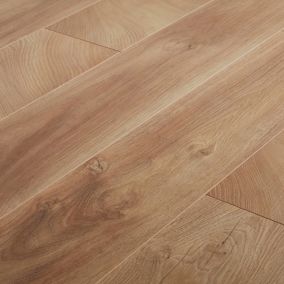 GoodHome Lydney Wood planks Natural wood effect Laminate Flooring, 1.759m²