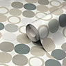 GoodHome Lymani Natural Dot Textured Wallpaper