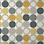 GoodHome Lymani Yellow Dot Textured Wallpaper Sample