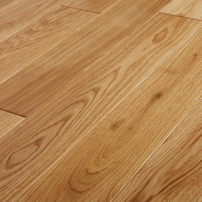 goodhome lysekil natural oak solid wood flooring 1 56m pack diy at b q