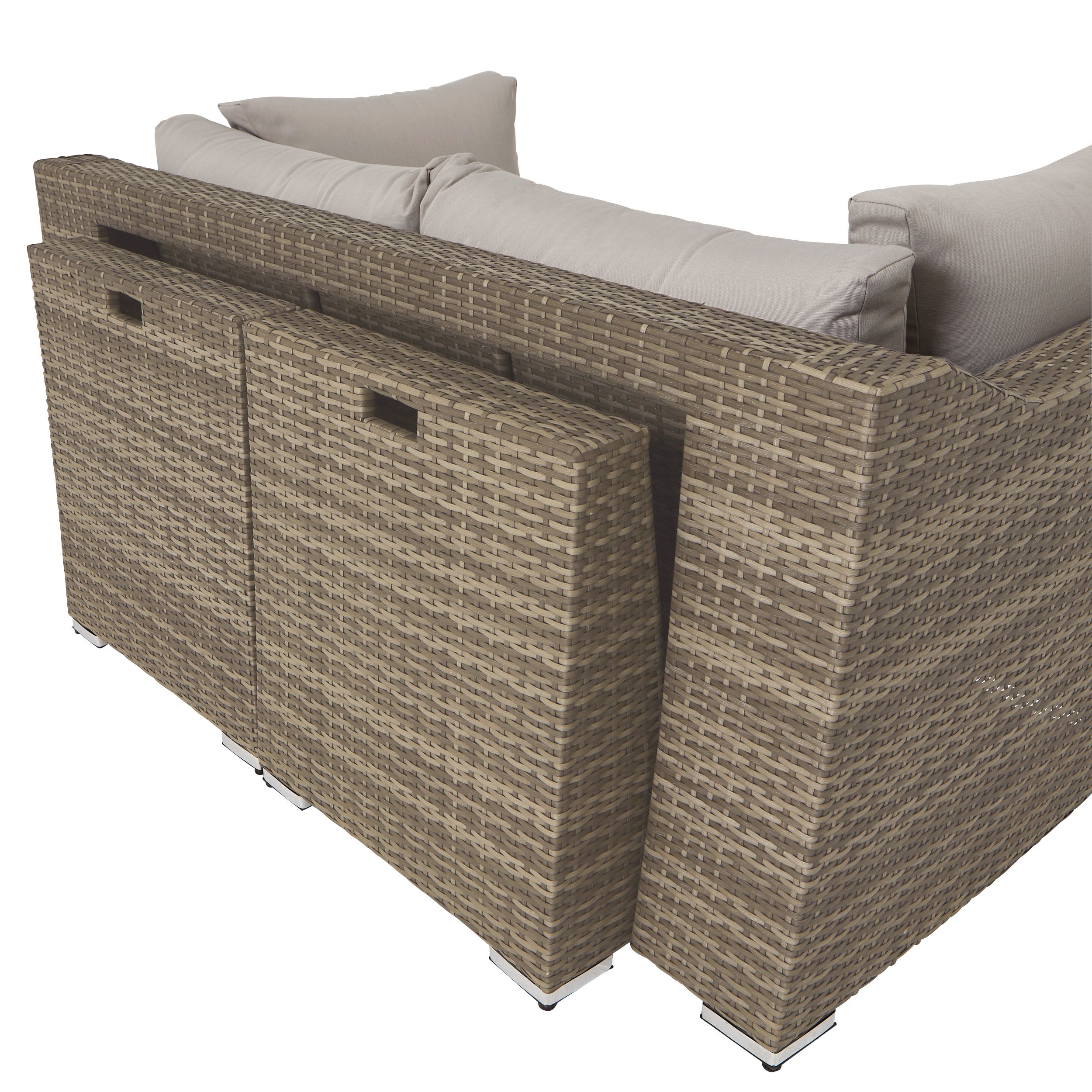 B&q maevea rattan coffee set discount