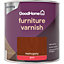 GoodHome Mahogany Gloss Multi-surface Furniture Wood varnish, 250ml