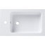 GoodHome Makonda White Rectangular Counter top Basin (W)60.4cm