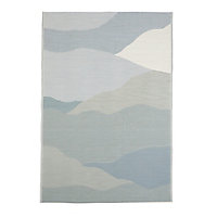 GoodHome Malaita Blue & grey Abstract sky Reversible Outdoor Rug 230cmx160cm