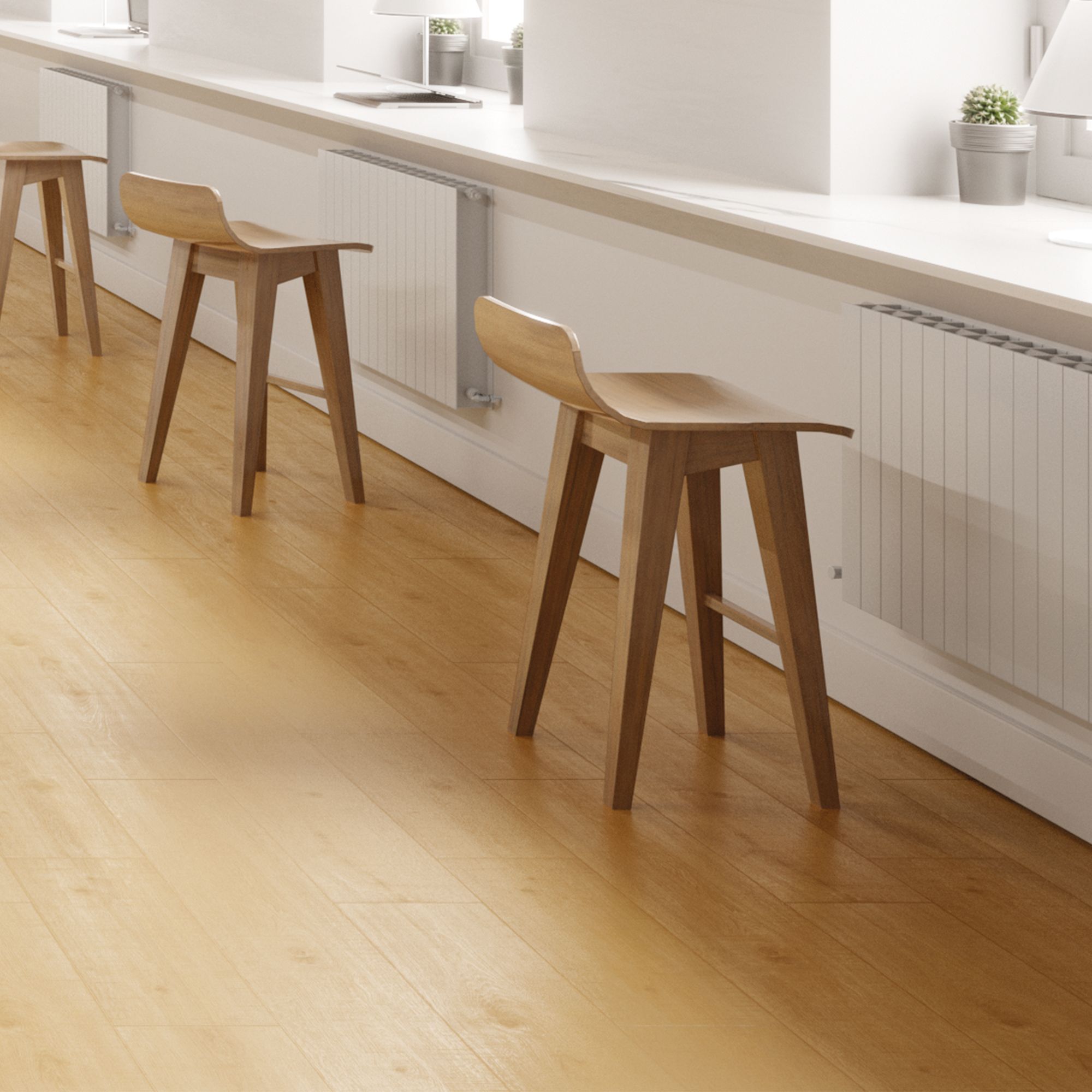 GoodHome Maldon Wood effect Laminate Flooring, 1.65m²