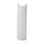 GoodHome Malo Gloss White Oval Full pedestal Basin (H)79cm (W)54.5cm