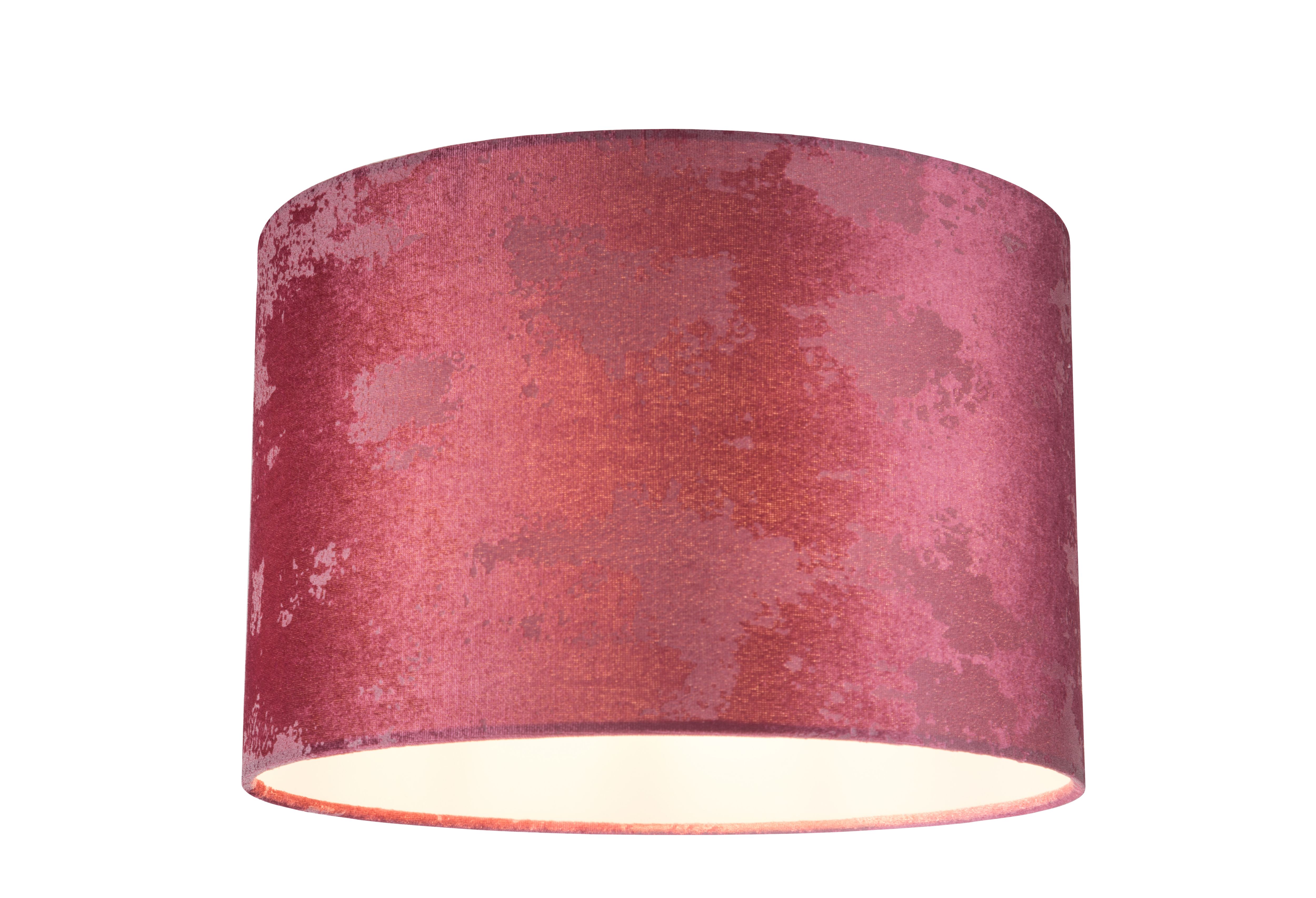 GoodHome Maltby Pink Round Lamp shade (D)30cm