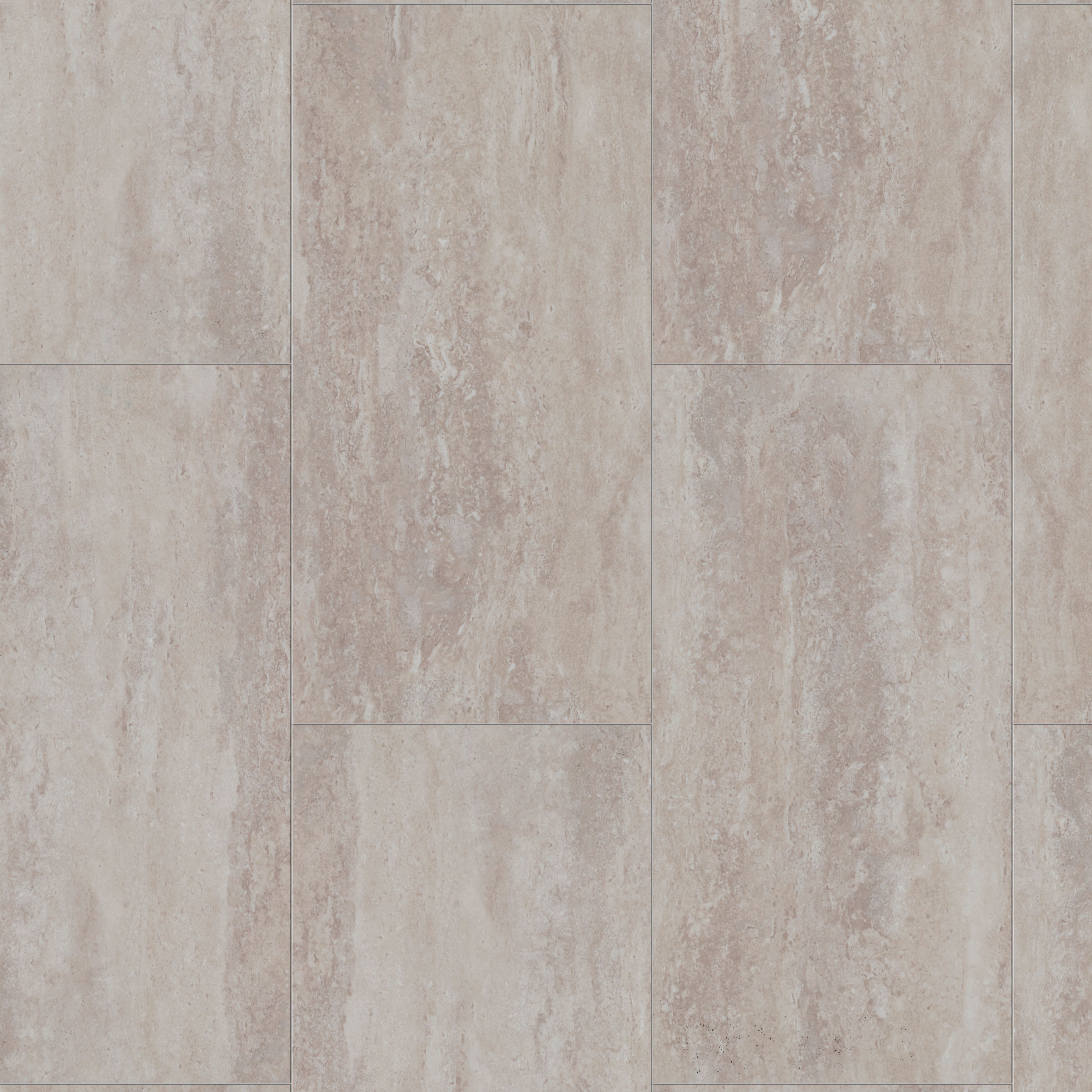 GoodHome Mambo Beige Natural Travertine effect Textured Click vinyl Tile, 2.23m²
