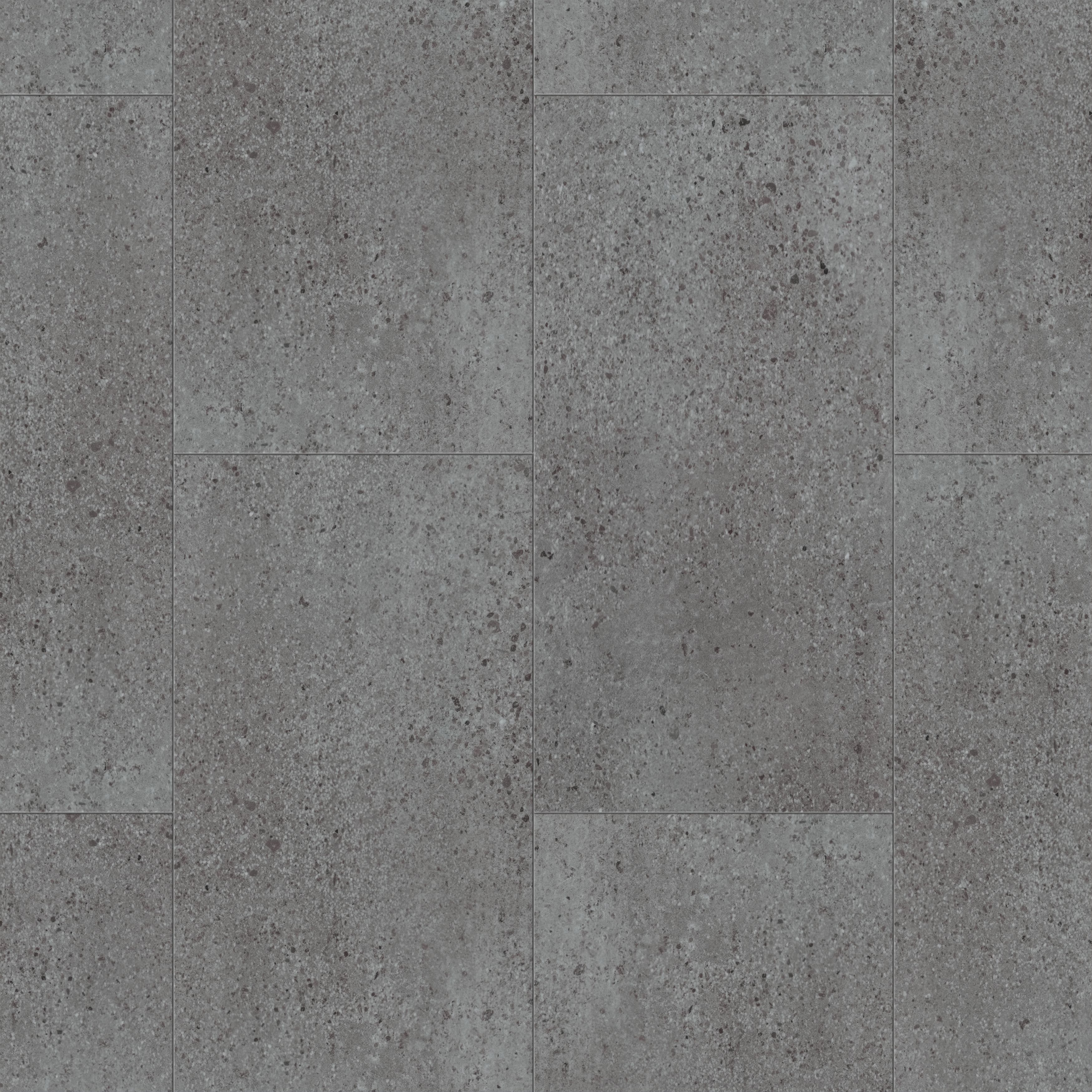 GoodHome Mambo Grey Granite Stone effect Textured Click vinyl Tile Sample