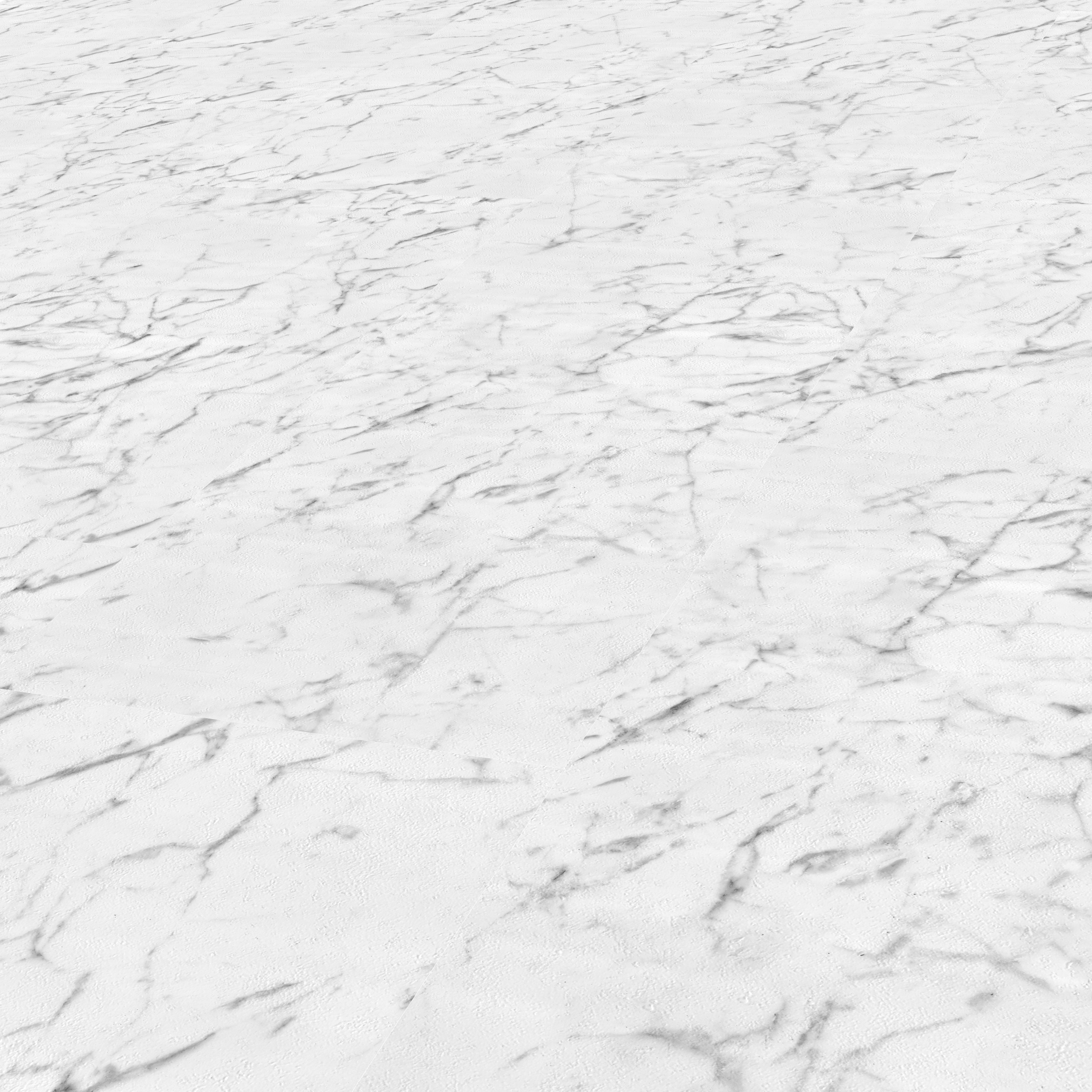 GoodHome Mambo White Natural Marble effect Click vinyl Tile Sample