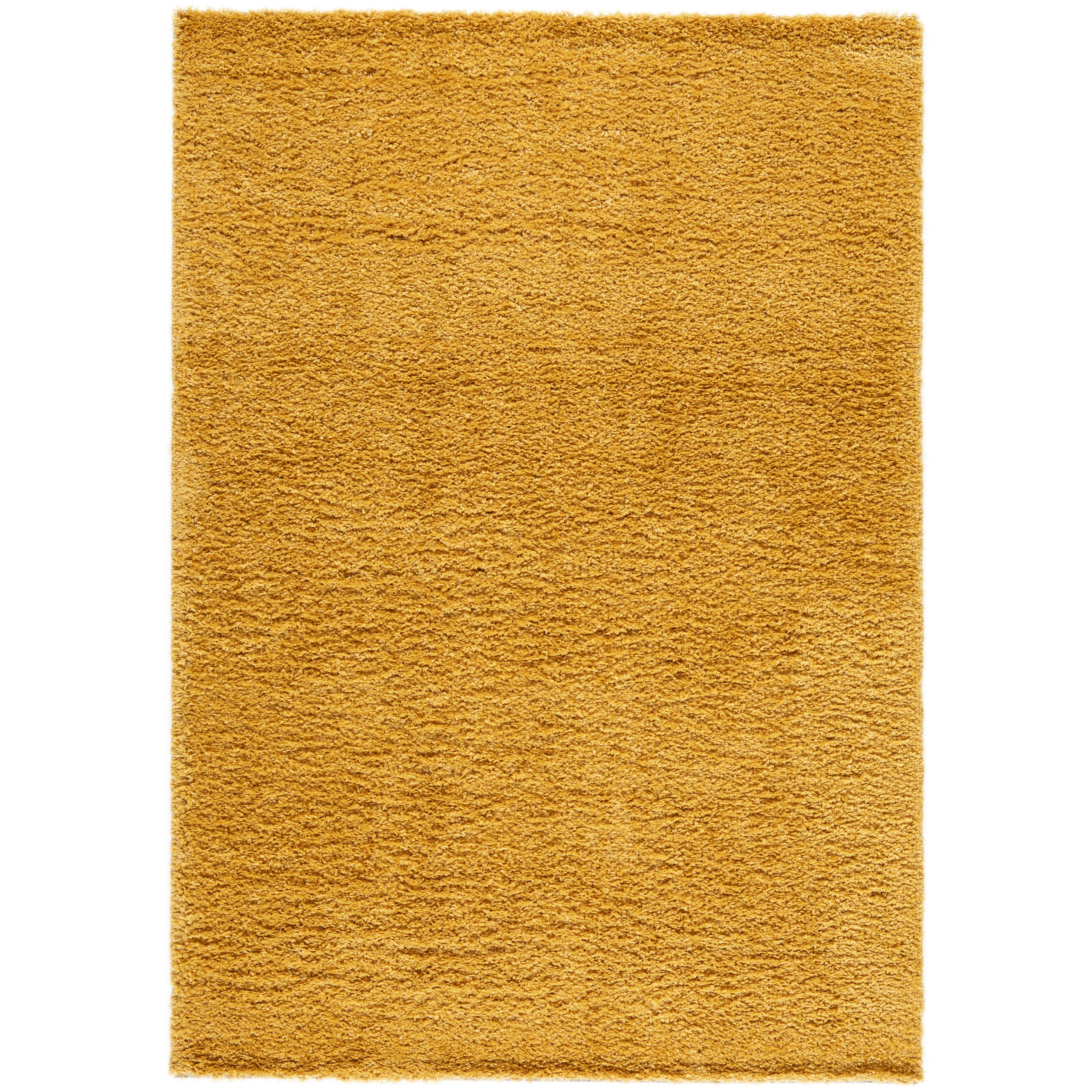 GoodHome Manzo Yellow Medium Rug, (L)150cm x (W)80cm