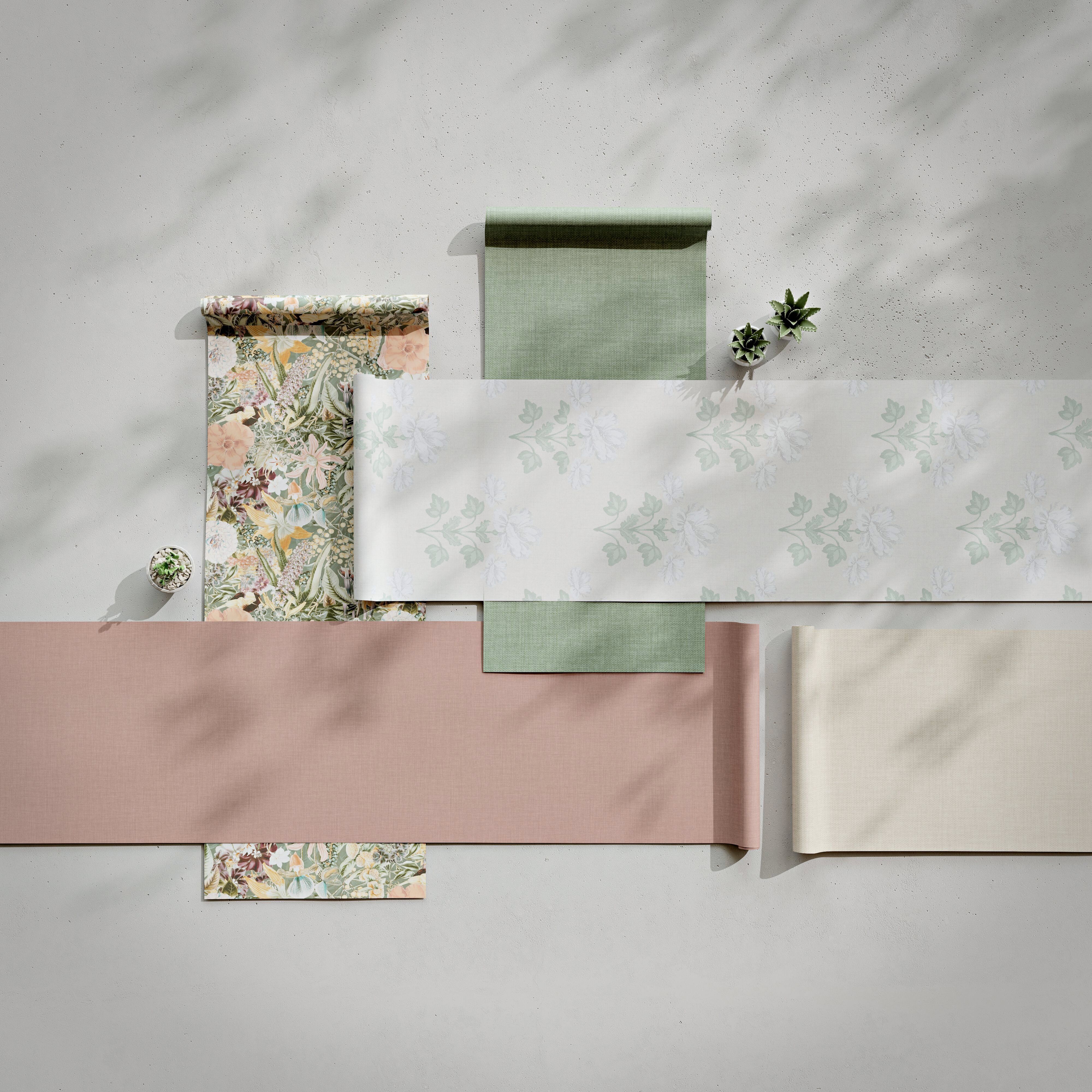 GoodHome Marbury Multicoloured Exotic Foliage Natural Smooth Wallpaper