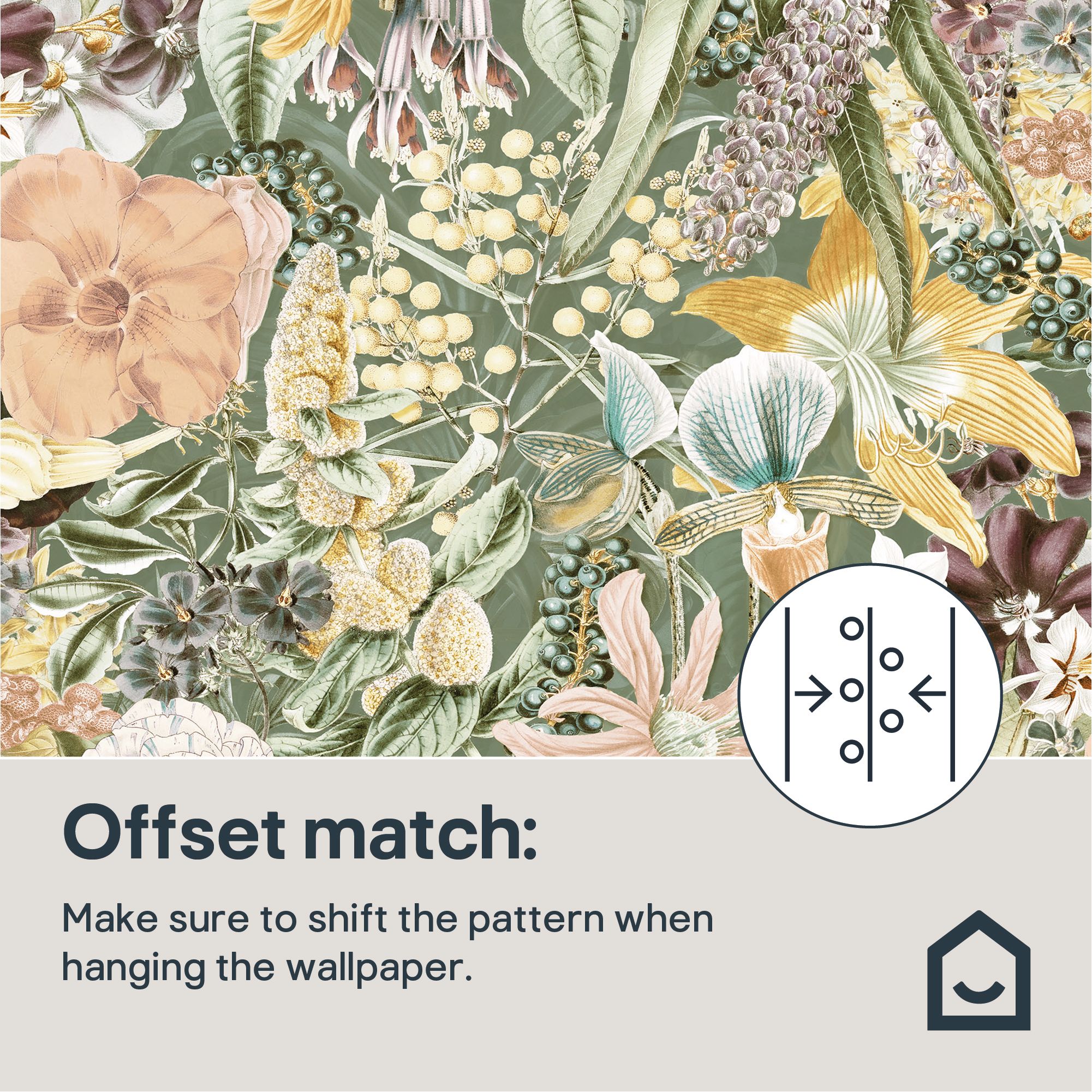 GoodHome Marbury Multicoloured Exotic Foliage Natural Smooth Wallpaper