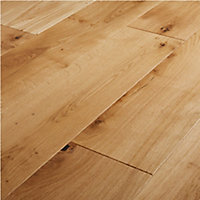 GoodHome Marcy Natural Oak Engineered Real wood top layer flooring, 1.37m² Pack of 7