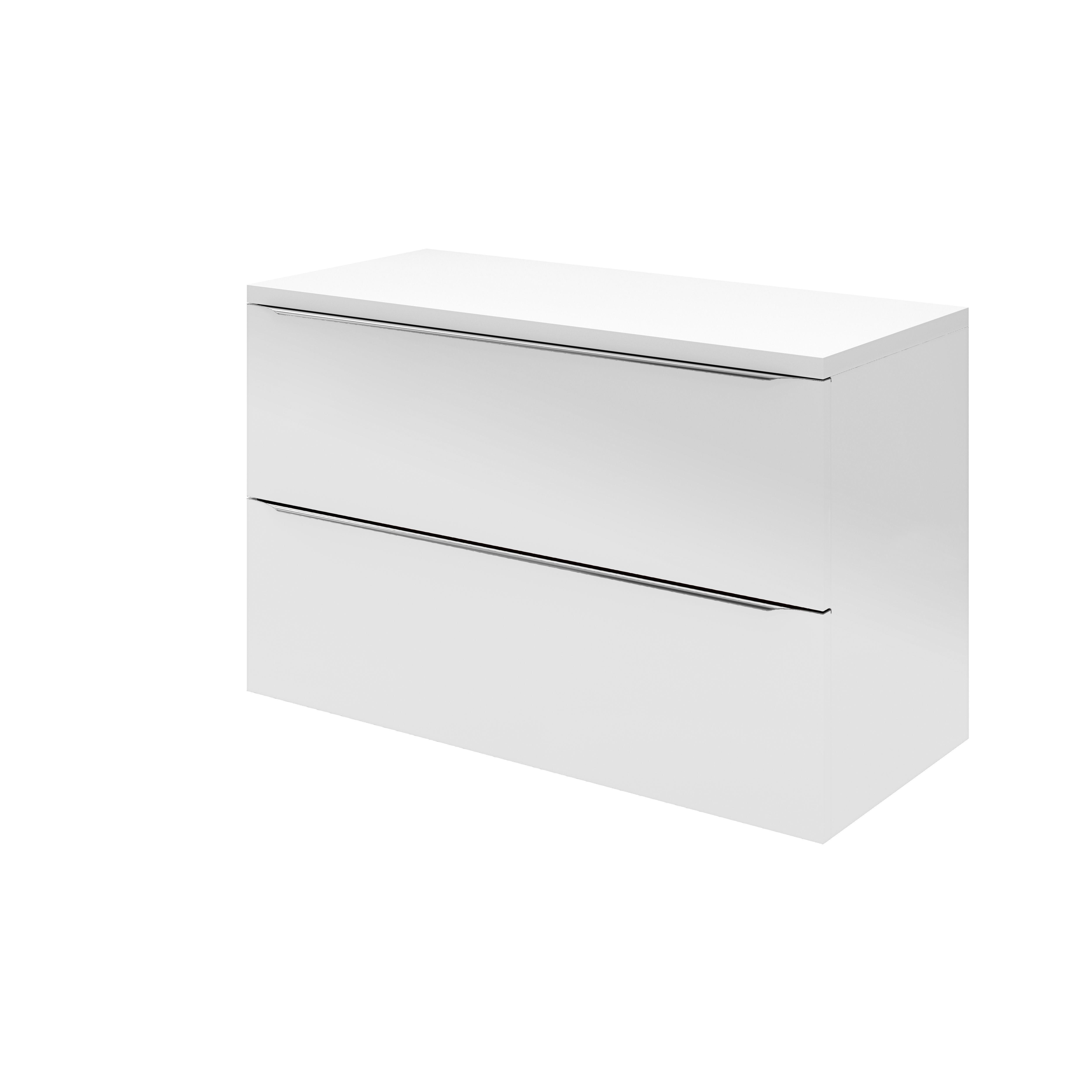 28mm GoodHome Marloes Gloss White Chipboard Worktop - 7