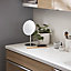 GoodHome Marloes Gloss White Chipboard Bathroom Worktop (T) 2.8cm x (L) 120cm x (W) 120cm