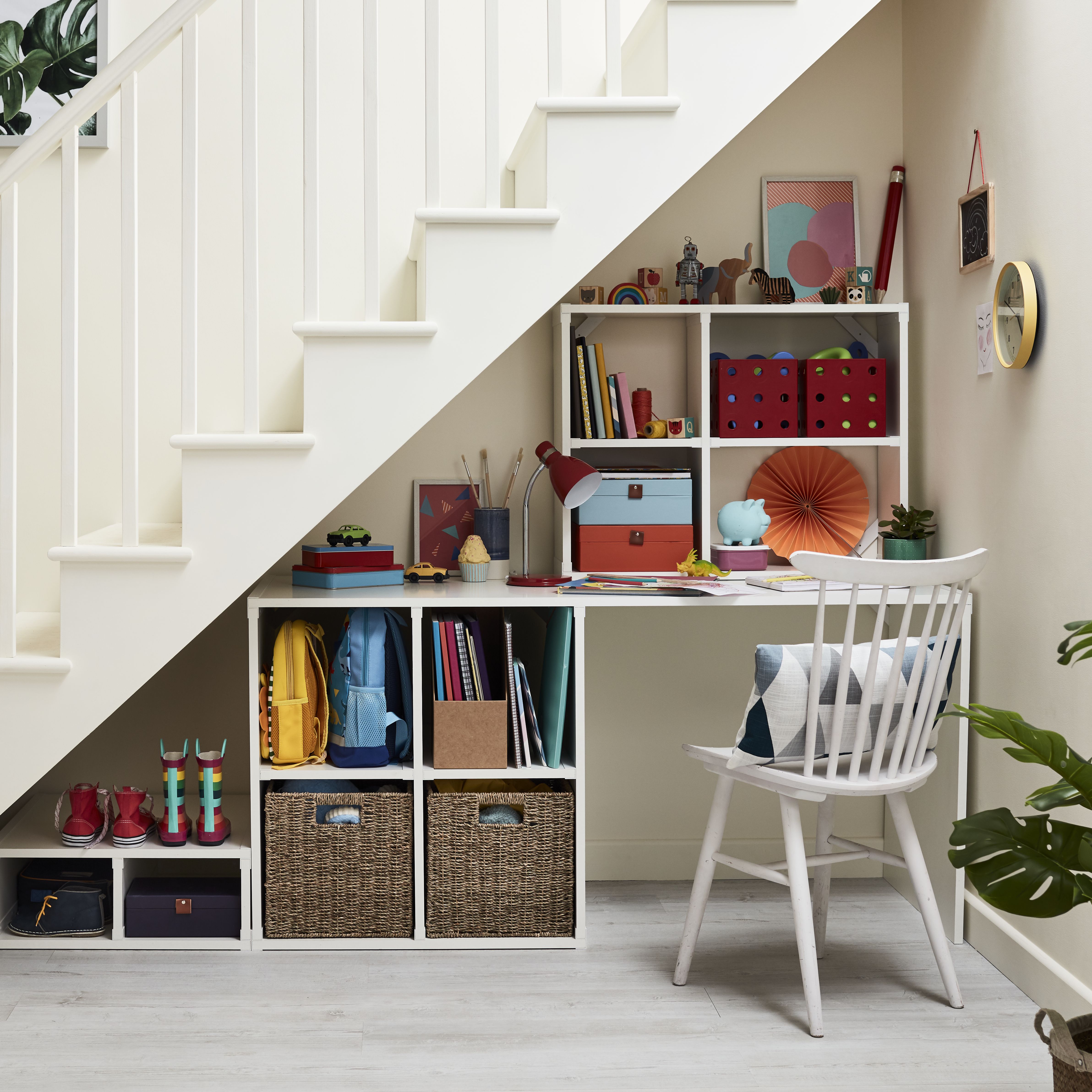 GoodHome Marlow White Aluminium Shelving bracket (L)200mm (D)22.5mm, Pack of 2